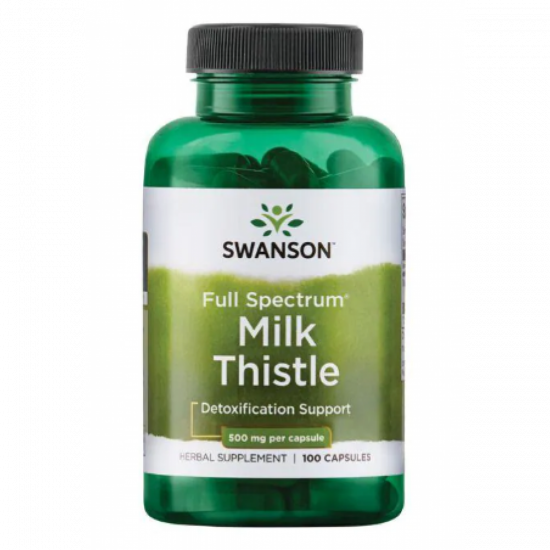 Swanson Milk Thistle 500mg - 100caps 100-21-9320641-20 Swanson Milk Thistle 500mg - 100caps 100-21-9320641-20