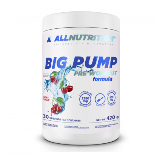 Allnutrition Big Pump Pre Workaut Formula - 420g Cherry 2022-09-0458 Allnutrition Big Pump Pre Workaut Formula - 420g Cherry 2022-09-0458