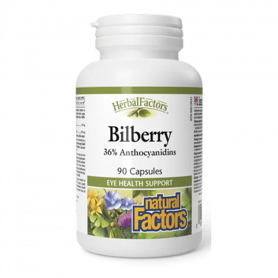 Natural Factors Bilberry 40mg - 90 caps 2023-10-6563
