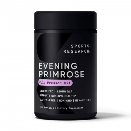 Sport Research Evening Primrose Oil 1300mg - 120 softgels 2023-10-3446 Sport Research Evening Primrose Oil 1300mg - 120 softgels 2023-10-3446
