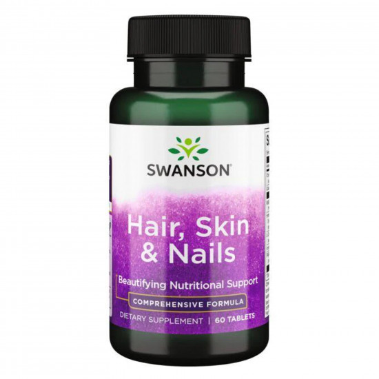 Swanson Hair Skin Nails - 60tab (Пошкоджена банка) 2024-11-0159