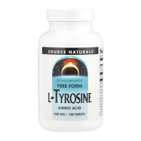 Source Naturals L-Tyrosine 500mg - 100 tabs 2023-10-5282