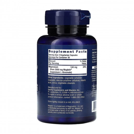 Life Extension Neuro-Mag® Magnesium L-Threonate - 90 vcaps 2022-10-1895