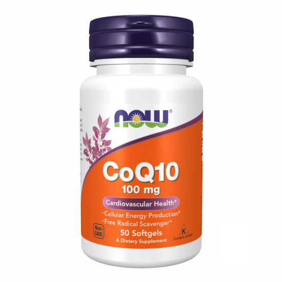 Now Foods CoQ10 100mg - 50 sgels 2022-10-0098 Now Foods CoQ10 100mg - 50 sgels 2022-10-0098