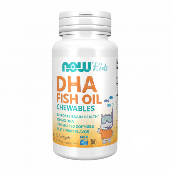 Now Foods DHA 100mg Chewable - 60 sgels 2022-10-0049 Now Foods DHA 100mg Chewable - 60 sgels 2022-10-0049