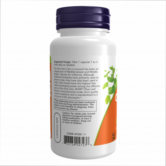 Now Foods Olive Leaf Extract 500 mg - 60 veg caps 2022-10-0972