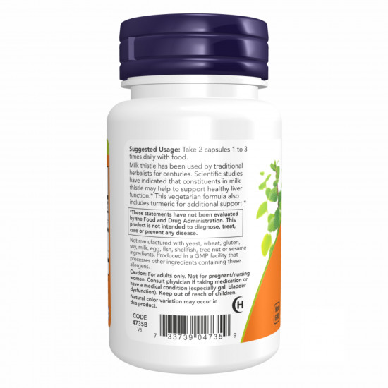 Now Foods Silymarin Milk Thistle 150mg - 120 vcaps 2022-10-0391