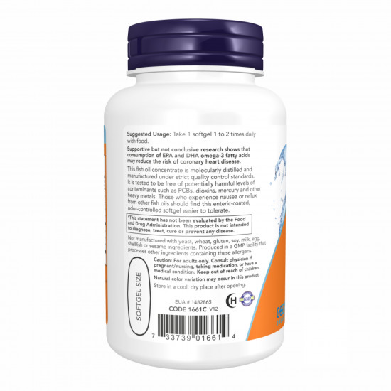 Now Foods Ultra Omega 3 Fish Oil - 90 Sgels 2022-10-0459