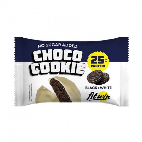 FitWin Show box Choco Cookie 25% - 12x40g Black White 2024-11-0041