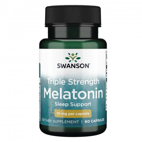 Swanson Melatonin 10 mg - 60 Caps 100-89-9566380-20