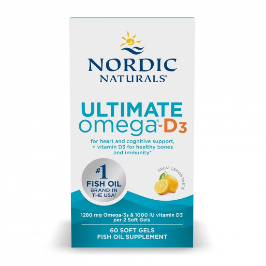 Nordic Naturals Ultimate Omega-D3 - 120 softgels 2023-10-5970 Nordic Naturals Ultimate Omega-D3 - 120 softgels 2023-10-5970