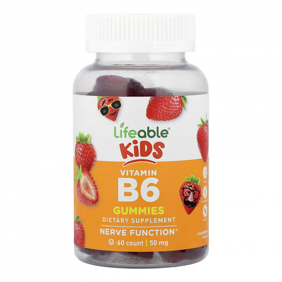 Lifeable Vitamin B6 Kids - 60 gummies 2023-10-7261