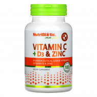 Vitamin C+D3 & Zinc - 100 caps (Пошкоджена банка+затерта дата)