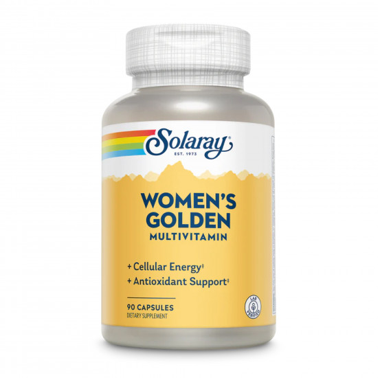 Solaray Womens Golden Multi-Vitamin - 90 vcaps 2023-10-3016 Solaray Womens Golden Multi-Vitamin - 90 vcaps 2023-10-3016