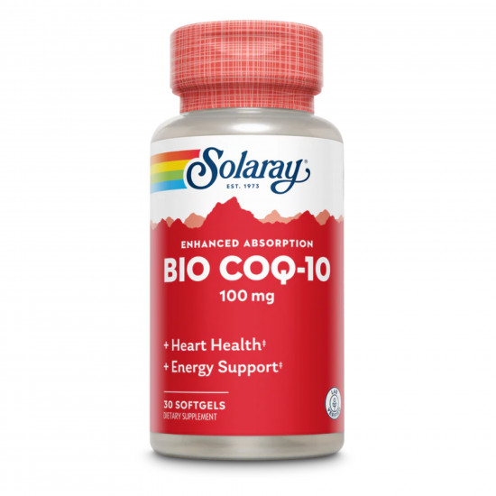 Solaray Bio CoQ10 100mg - 30 softgels 2023-10-3017