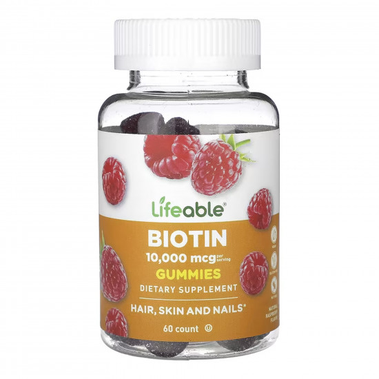 Lifeable Biotin 10,000 mcg - 60 gummies 2023-10-7262