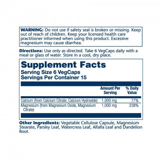 Solaray Calcium & Magnesium Citrate - 90 vcaps 2023-10-2393