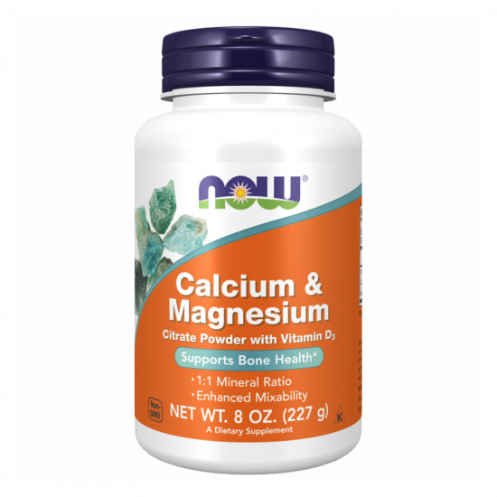 Now Foods Calcium Magnesium Citrate Powder - 227g 2022-10-1338 Now Foods Calcium Magnesium Citrate Powder - 227g 2022-10-1338