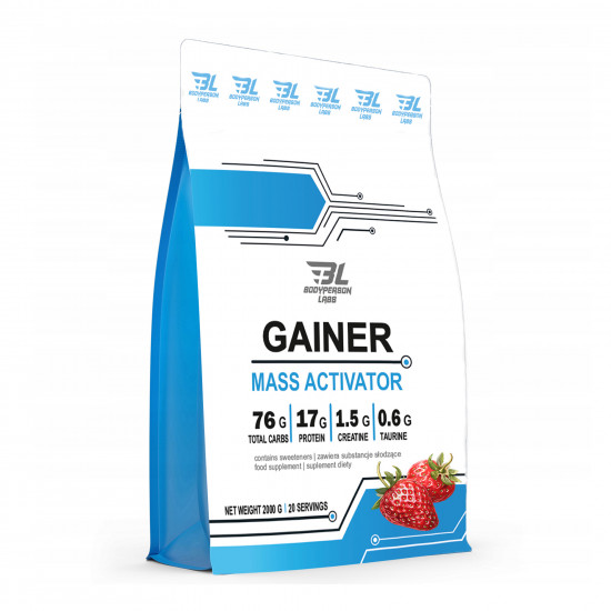 Bodyperson Labs Gainer - 2000g Strawberry (Пошкоджена упаковка) 2024-11-0388