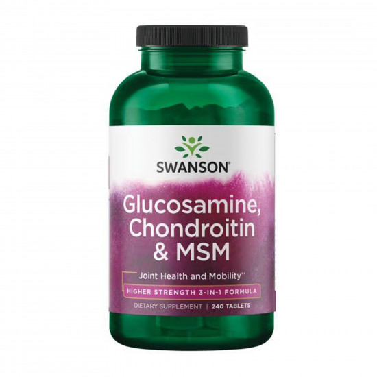 Swanson Glucosamine Chondroitin & Msm - Higher Strength 240 tabs 2023-10-5715 Swanson Glucosamine Chondroitin & Msm - Higher Strength 240 tabs 2023-10-5715