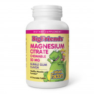 Magnesium Citrate 50mg - 60 tabs Bubble Gum