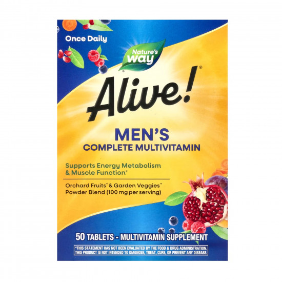 Nature's Way Men's Complete Multivitamin - 50 tabs (До 09.26) 2023-10-7958