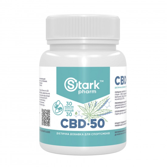 Stark Pharm Stark CBD 50mg - 30 caps 2023-10-2086 Stark Pharm Stark CBD 50mg - 30 caps 2023-10-2086