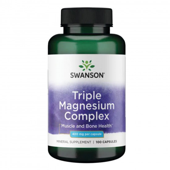 Swanson Triple Magnesium complex - 100caps 100-64-0992292-20 Swanson Triple Magnesium complex - 100caps 100-64-0992292-20