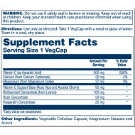 Vitamin C with Bioflavonoid Concentrate 500mg - 100 vcaps (Пошкоджена банка)