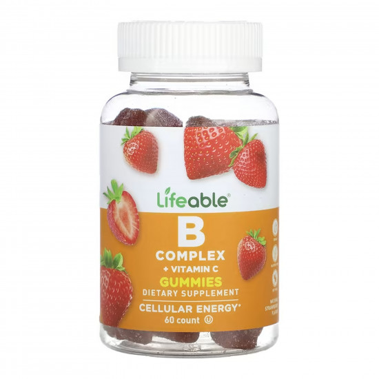 Lifeable B Complex + Vitamin C Adult - 60 gummies 2023-10-7263