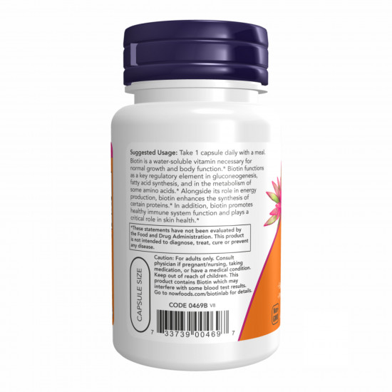 Now Foods BIOTIN 1000mcg - 100 vcaps 2022-10-0003