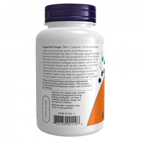 Now Foods Lysine 500mg - 250 vcaps 2022-10-2697