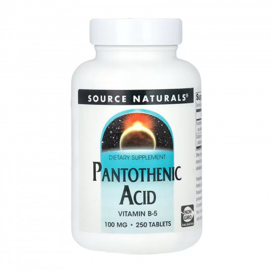 Pantothenic Acid 100 mg - 250 tabs Pantothenic Acid 100 mg - 250 tabs