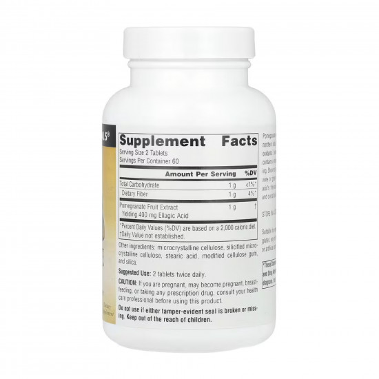 Source Naturals Pomegranate Extract 500mg - 120 tabs 2023-10-4628