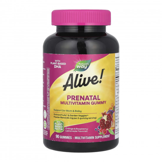 Nature's Way Alive!® Prenatal Multivitamin Gummy - 90 gummies 2023-10-4678 Nature's Way Alive!® Prenatal Multivitamin Gummy - 90 gummies 2023-10-4678