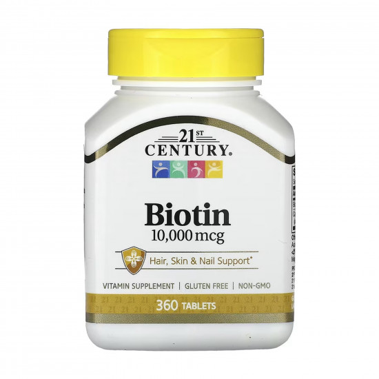 21st Century Biotin 10,000 mcg - 360 tabs 2023-10-7075