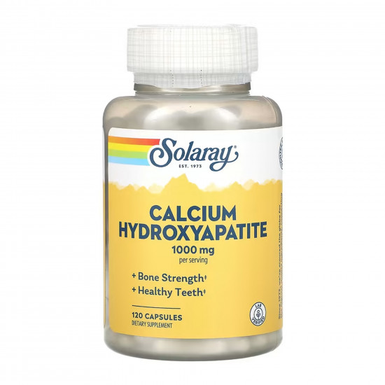 Solaray Calcium Hydroxyapatite 250mg - 120 caps 2023-10-6749