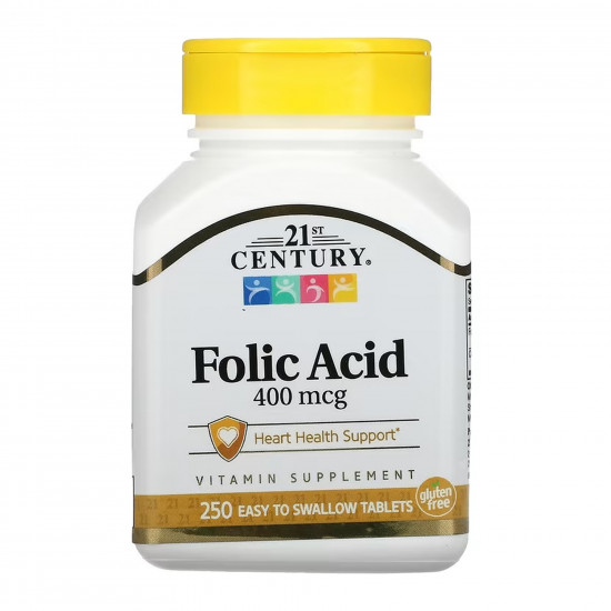 21st Century Folic Acid 400 mcg - 250 tabs 100-33-7347772-20