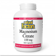 Magnesium Citrate 150mg - 180 caps