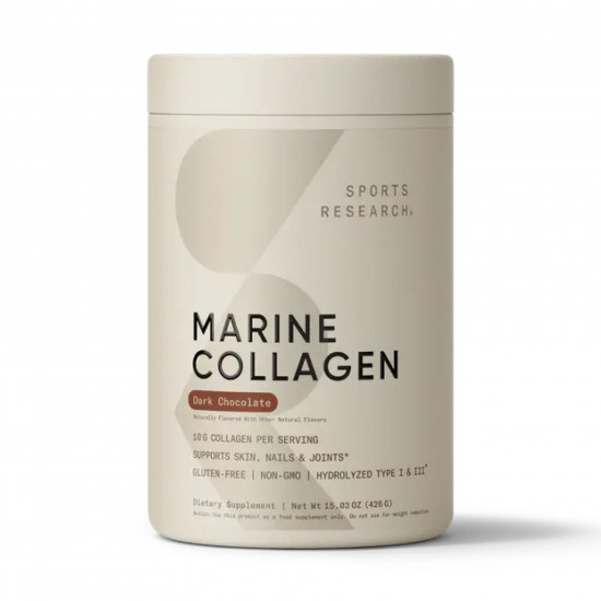 Sport Research Marine Collagen - 426g Dark Chocolate 2023-10-4396 Sport Research Marine Collagen - 426g Dark Chocolate 2023-10-4396