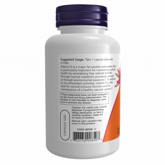 Now Foods DRY E-400 - 100 vcaps 2022-10-2314