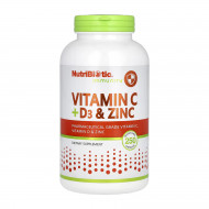 Vitamin C + D3 & Zinc - 250 caps
