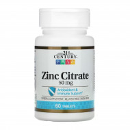 Zinc Citrate 50 mg - 60 tabs (Пошкоджена банка)