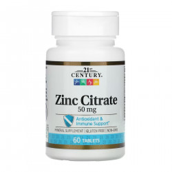 Zinc Citrate 50 mg - 60 tabs (Пошкоджена банка)