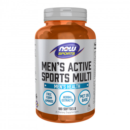 Now Foods Men's Active Sports Multi - 180 Softgels 2022-10-0395