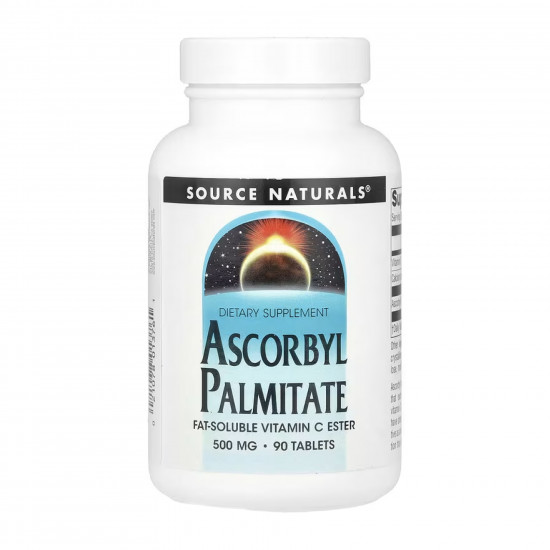 Source Naturals Ascorbyl Palmitate 500mg - 90 tabs 2023-10-4331