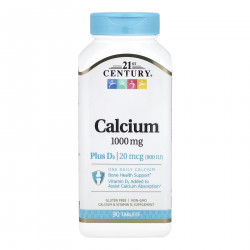 Calcium 1000 mg + D3 - 90 tabs