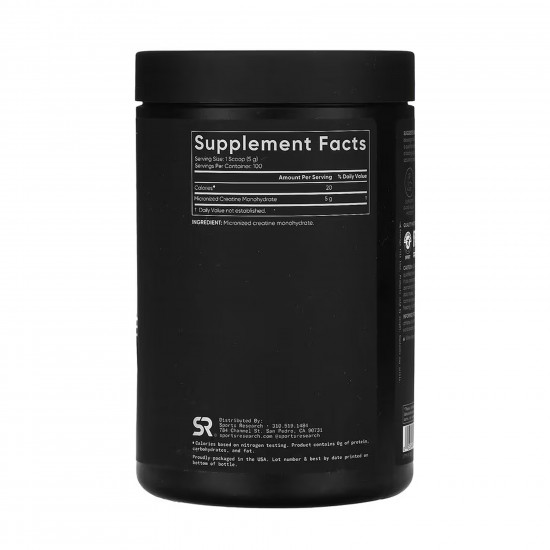 Sport Research Creatine Monohydrate - 500g 2023-10-6178