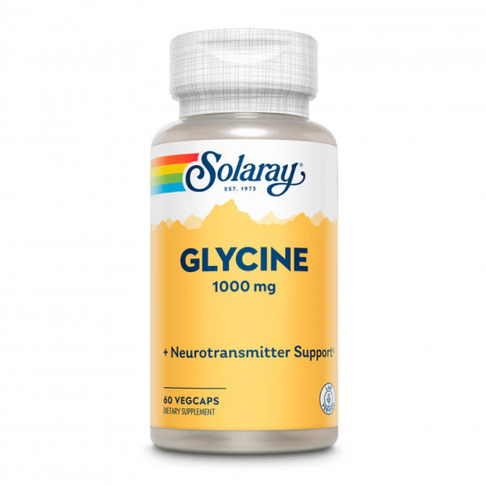 Solaray Glycine Free Form 1000mg - 60 vcaps 2023-10-3020