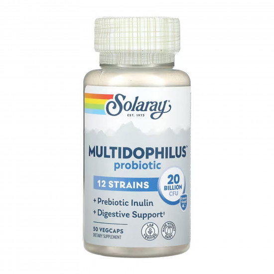 Solaray Multidophilus Probiotic 12 Strains - 50 vcaps 2023-10-6953